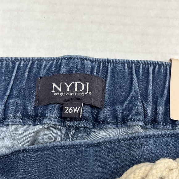 NYDJ Pants Womens 26W Slim Ankle Jogger Double Cuff Pull On Drawstring Waist - Picture 15 of 16